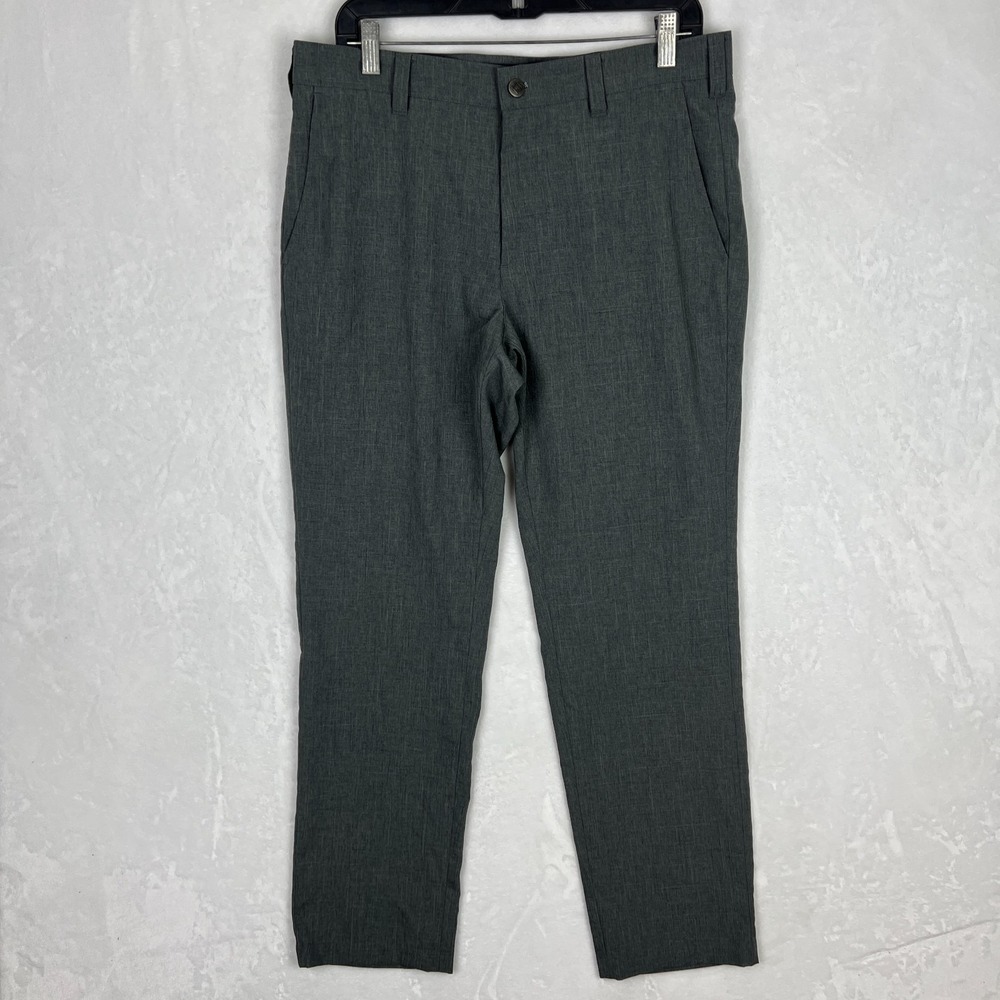 Bluffworks‎ Pants Mens 33x30 Performance Tech Straight Gray Lightweight Travel